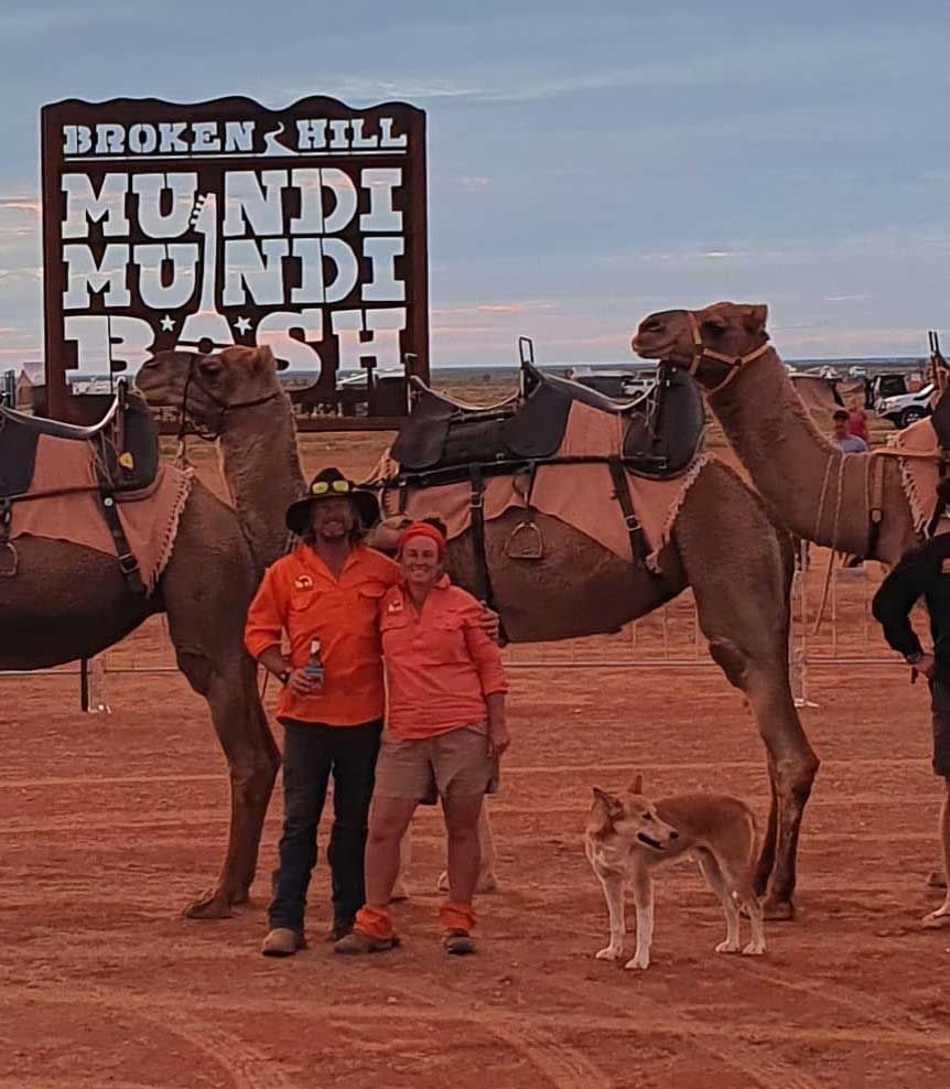 Petah and Duncan - Owners of Silverton Outback Camels